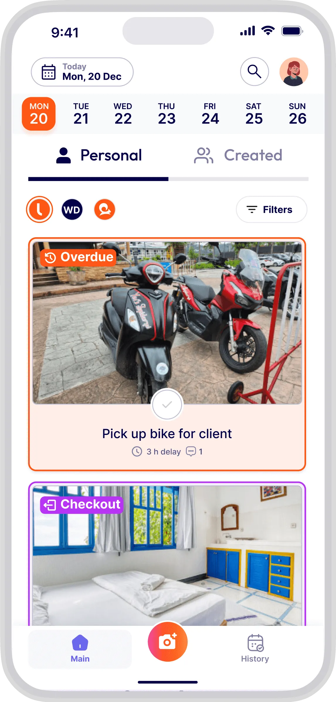 Simplified user-view for your staff